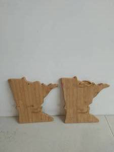 Two Minnesota Bamboo Cutting Boards by Totally Bamboo