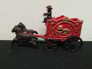 Vintage Cast Iron Circus Wagon