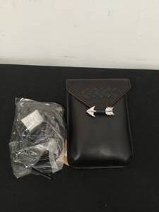 Black Leather Hip Bag by Most Wanted
