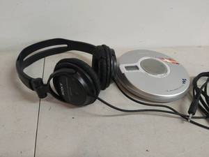 Sony Walkman CD Player & Sony Headphones