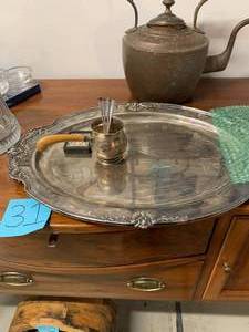 lot 31 image: Grp 7 Sterling and Silver Plate