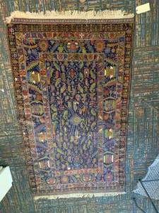 lot 64 image: Persian Handmade Wool Rug 6 ft 4 in x 3 ft 10 in