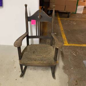 lot 14 image: Rare Antique Rocking Chair