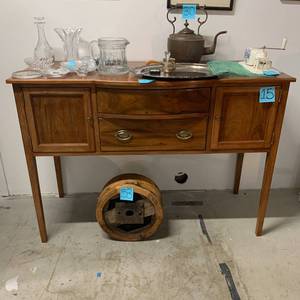 lot 15 image: Solid Hardwood Sideboard by Charles Pavlish (1914-2015)