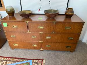 lot 133 image: Baker Campaign Chest of Drawer