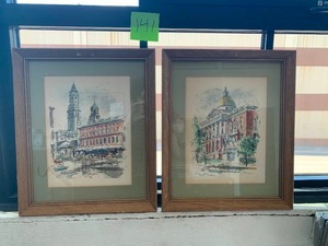 lot 141 image: Pair of Prints