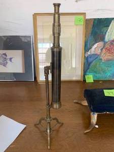 lot 157 image: Brass Telescope