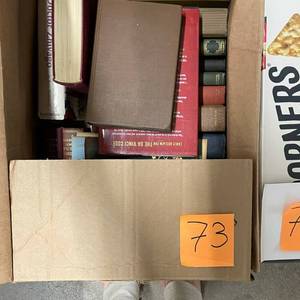 lot 73 image: Box lot of books