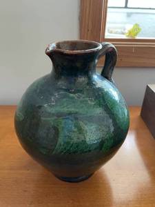 lot 122 image: Antique Pottery Pitcher