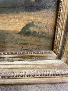 lot 177 image: Leon Lundmark Seascape Painting