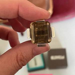 lot 70 image: Ring with Large Gemstone