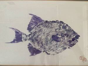 lot 171 image: Framed Print of Fish