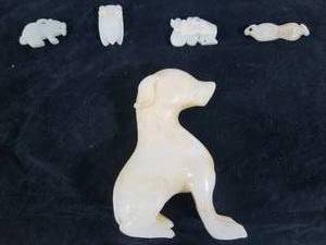 Antique Carved Jade Lot