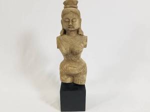 Antique Asian Limestone Bust