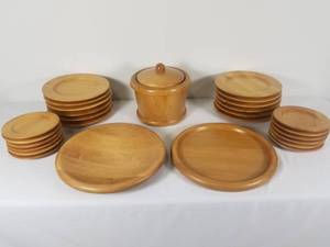 MCM Manzoni Pietro Wooden Dinner Set for Vietri