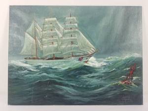 Vintage Oil on Board