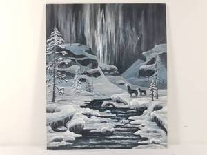 Vintage Oil on Board