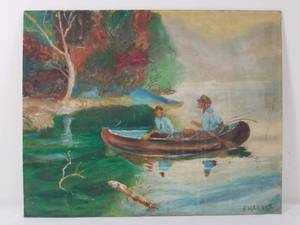 Vintage Oil on Board