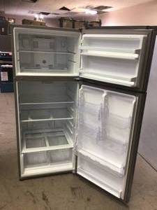 lot 11 image: 18 cu. ft. Top Freezer Refrigerator in Stainless Steel by Whirlpool