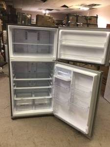 lot 12 image: 18 cu. ft. Top Freezer Refrigerator in Stainless Steel by Whirlpool