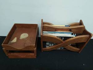 Magazine Rack and Paper Trays