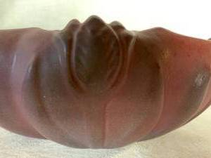 lot 34 image: Van Briggle Mulberry Long Oval Bowl