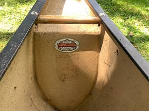 lot 1 image: Vintage Red Old Town Canadienne Canoe