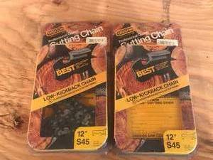 lot 130 image: New 12 Chainsaw Blades