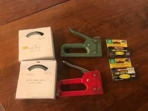 lot 190 image: Staplers & Grit Paper