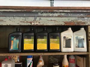 lot 71 image: Oil on Shelf