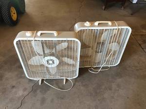 lot 78 image: 2 Lasko Box Fans