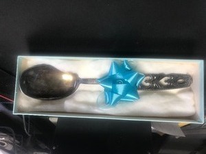 lot 261 image: .830 Silver Serving Spoon From Norway