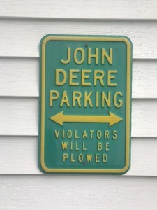 lot 271 image: John Deere Metal Sign