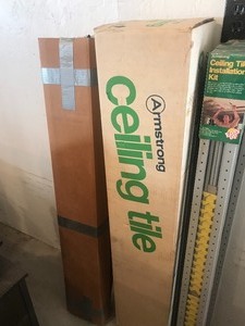 lot 286 image: Ceiling Tile Installation Kits & Tile