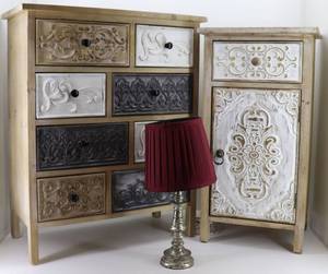 lot 12 image: End Table & Chest Drawers