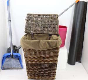 lot 26 image: Rug, Brooms & Baskets