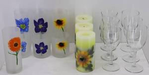 lot 32 image: Cups, Glasses & Candles