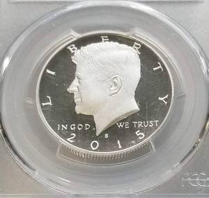 2015-S SILVER PROOF KENNEDY HALF DOLLAR PR69DCAM PCGS