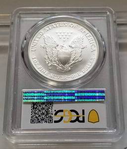 2007(W) BURNISHED AMERICAN SILVER EAGLE SP70 PCGS PREMIER