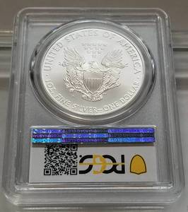 2008(W) BURNISHED AMERICAN SILVER EAGLE SP70 PCGS PREMIER
