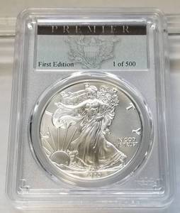 2020(P) EMERGENCY ISSUE AMERICAN SILVER EAGLE MS70 PCGS PREMIER