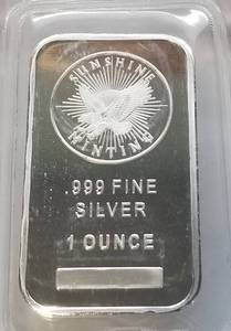 1 TROY OZ. .999 FINE SILVER BAR SUNSHINE MINT SEALED