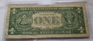 1957 US BLUE SEAL $1 SILVER CERTIFICATE