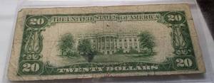 1934 US $20 FEDERAL RESERVE NOTE