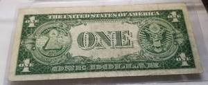 1935-F US $1 BLUE SEAL SILVER CERTIFICATE