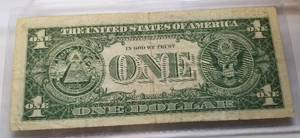 1957-A US $1 BLUE SEAL SILVER CERTIFICATE