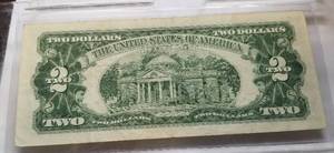 1963 US $2 RED SEAL FEDERAL RESERVE NOTE