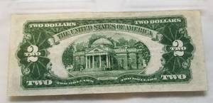 1928-F US $2 RED SEAL NOTE