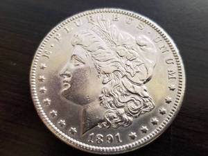 1891-CC CARSON CITY MORGAN SILVER DOLLAR