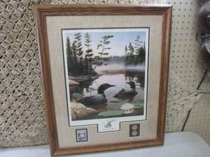 lot 34 image: (F-3) Framed Signed Leo Stans Boun...